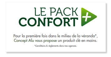 Pack Confort Plus : une véranda sur mesure et personnalisable